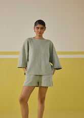 A Model Wearing Multicolor Organic Cotton More Self Love Organic Cotton T-Shirt, curated by Only Ethikal